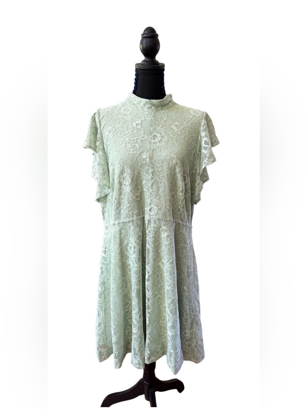 Anthropologie Maeve Mint Green Lace Dress